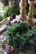 画像3: 森のクリスマスリース　L size   (3)