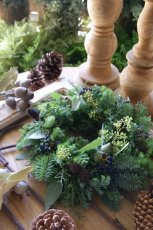 画像3: 森のクリスマスリース　M size   (3)