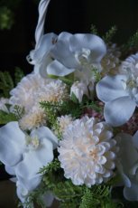 画像2: ダリアと蘭の花籠 (2)