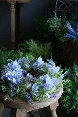 画像2: 紫陽花とニゲラのリース (2)