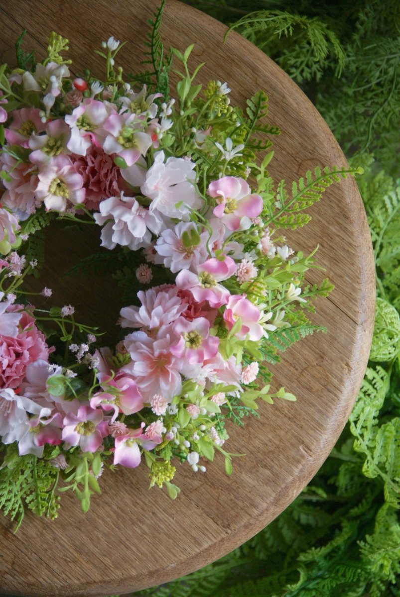 画像2: コーラルピンクのリース (2)