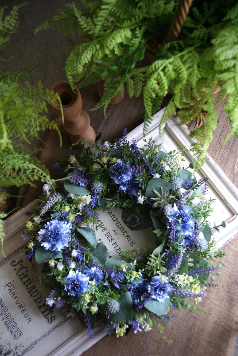 画像2: ラベンダーとユーカリのリース (2)