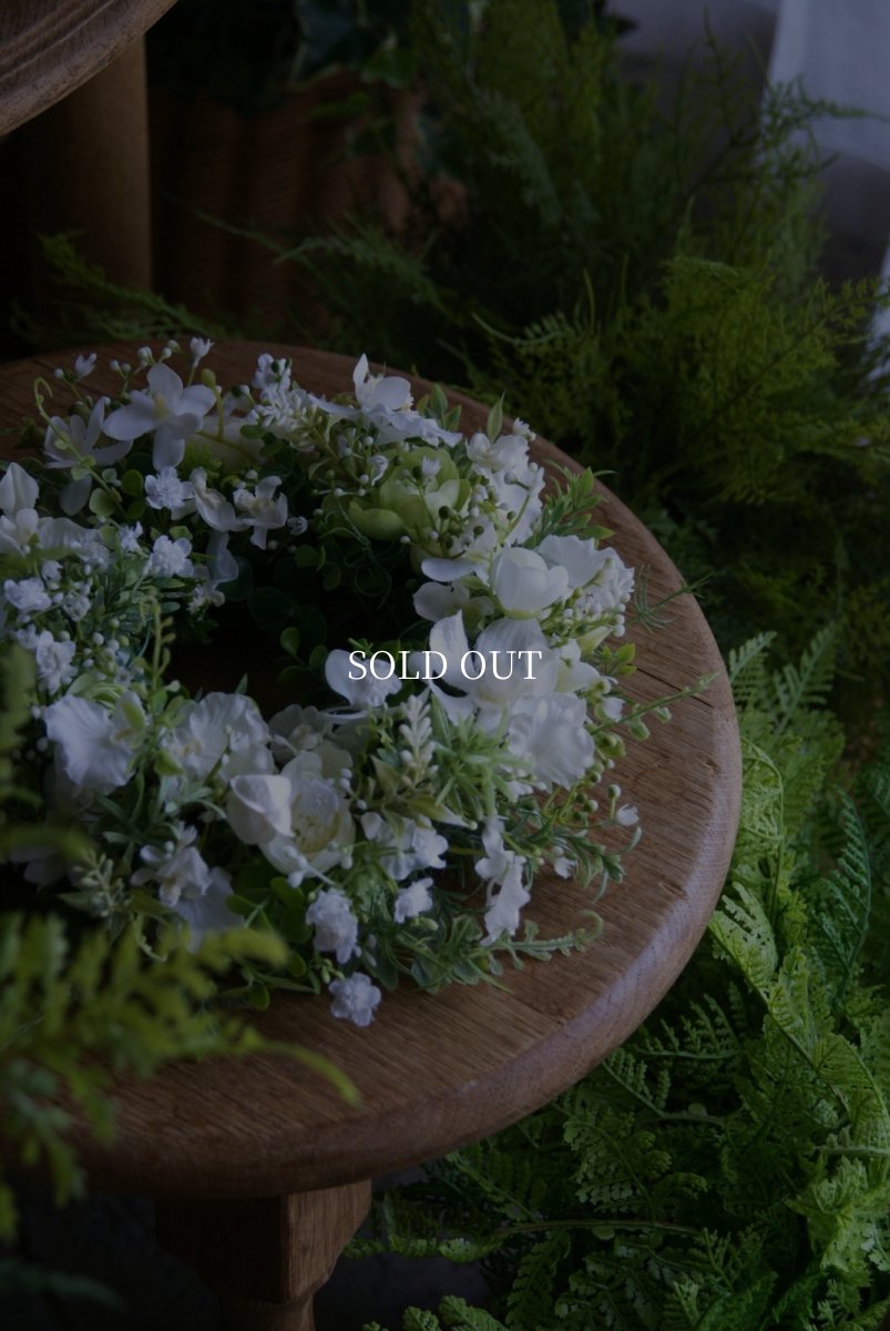 画像3: ピュアホワイトグリーンのリース (3)