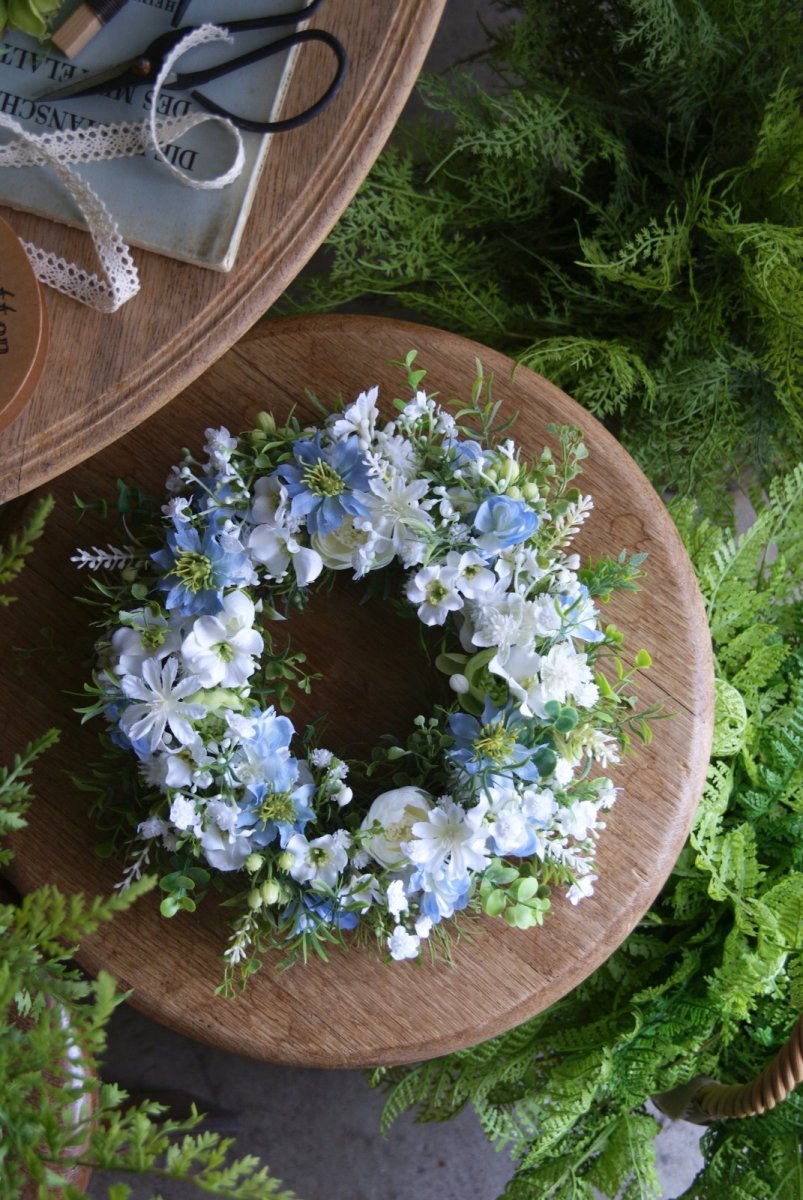 画像2: ウォーターブルーのリース (2)