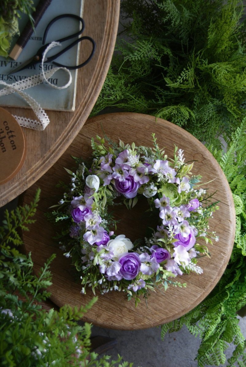 画像2: ピンクパープルのリース (2)