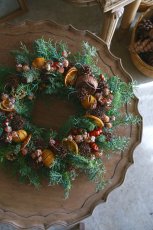 画像1: マンダリンオレンジのリース (1)