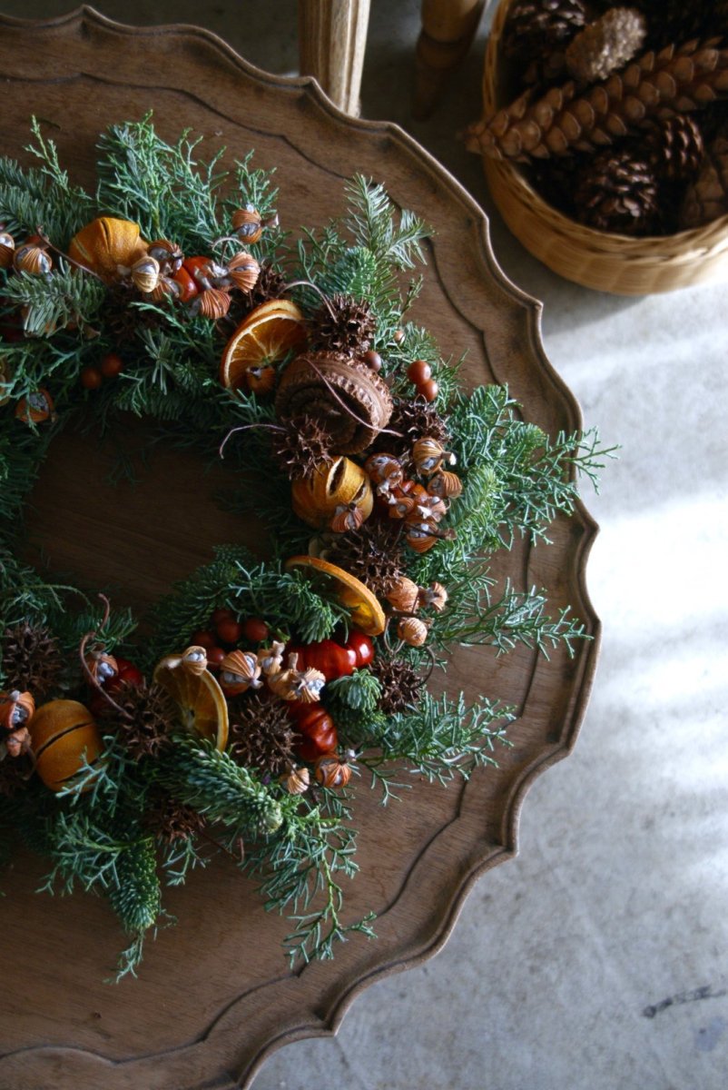 画像4: マンダリンオレンジのリース (4)