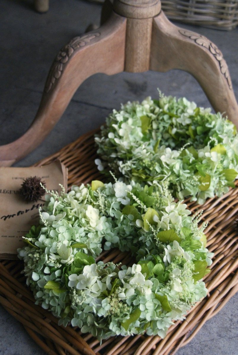 画像1: アナベルのリース 2個セット (1)