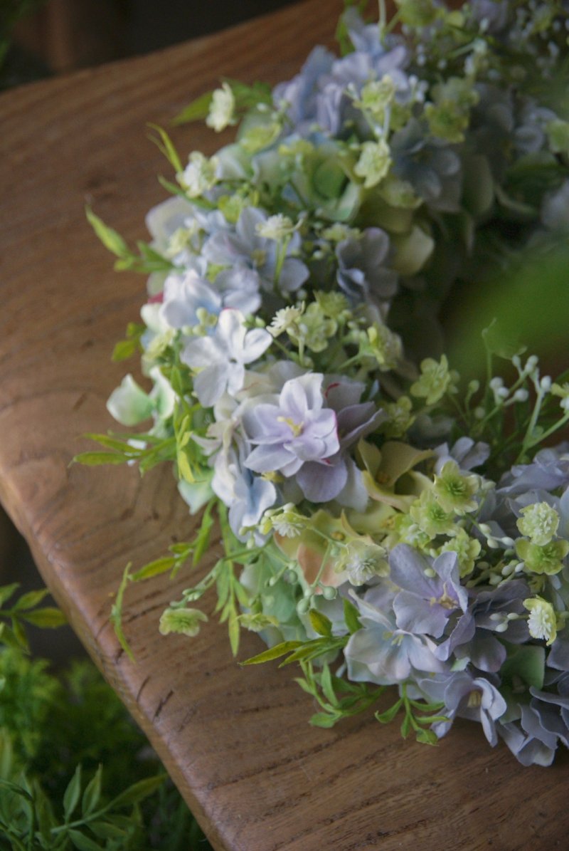 紫陽花のリース - KANON FLOWERS カノンフラワーズ