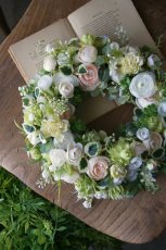 画像1: ラナンキュラスのリース (1)