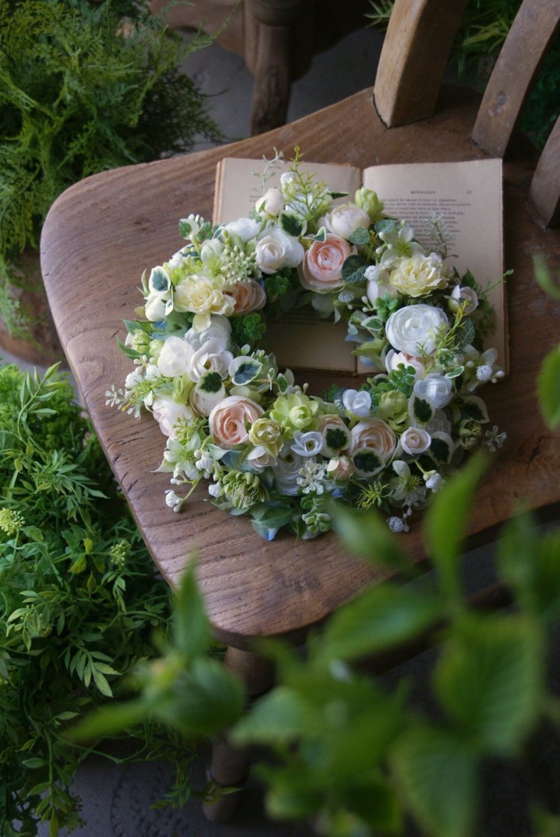 画像3: ラナンキュラスのリース (3)