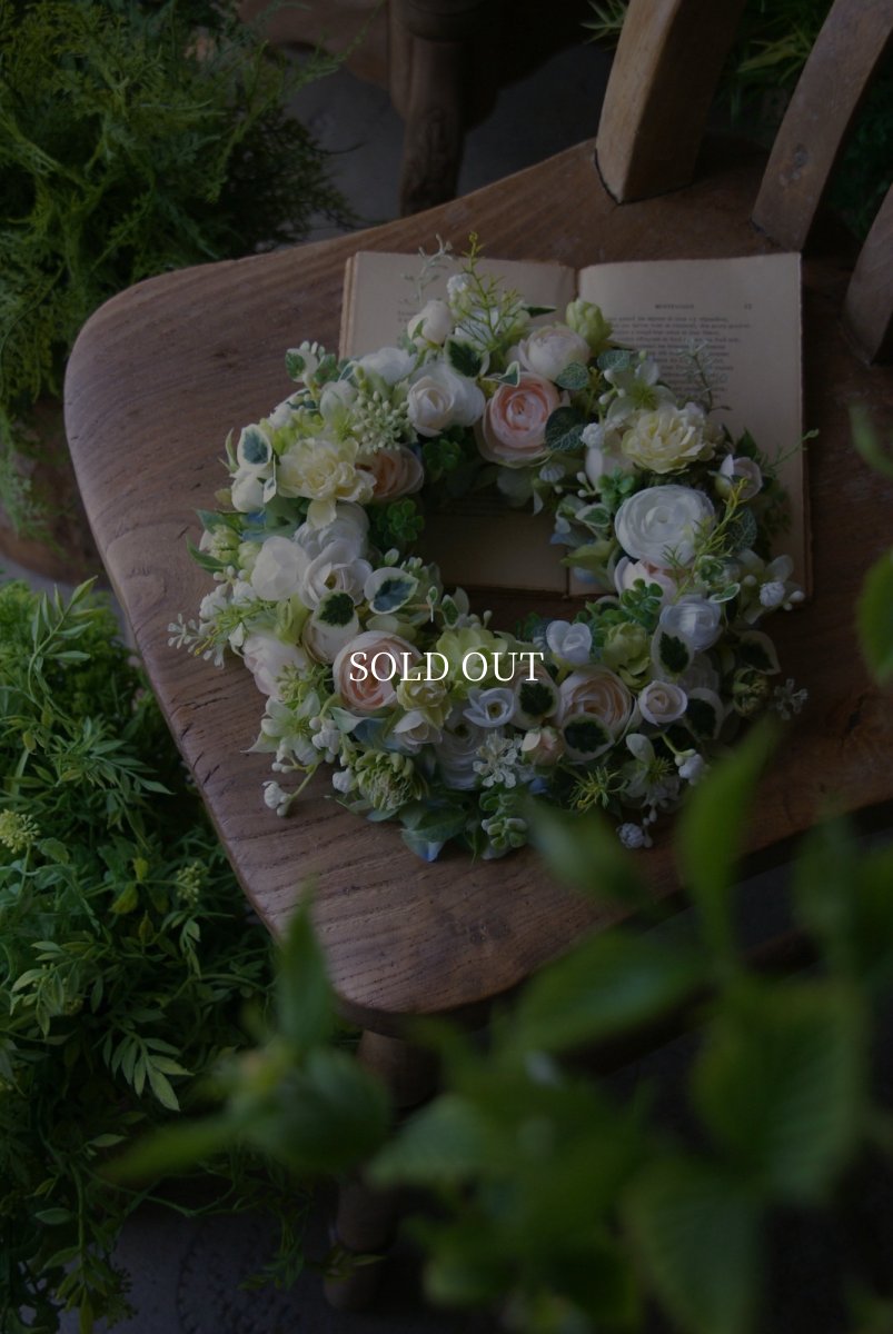 画像3: ラナンキュラスのリース (3)