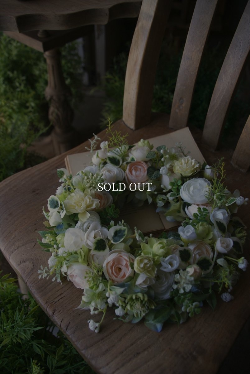 画像2: ラナンキュラスのリース (2)