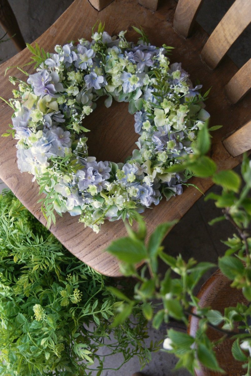 画像1: 紫陽花のリース (1)