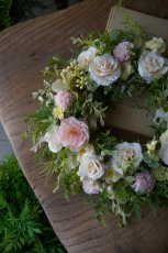 画像2: クリームピンクのリース (2)