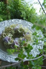 画像2: 紫陽花のリース モーブグリーンライラック (2)