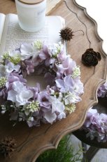 画像4: 紫陽花のリース モーブライラック (4)