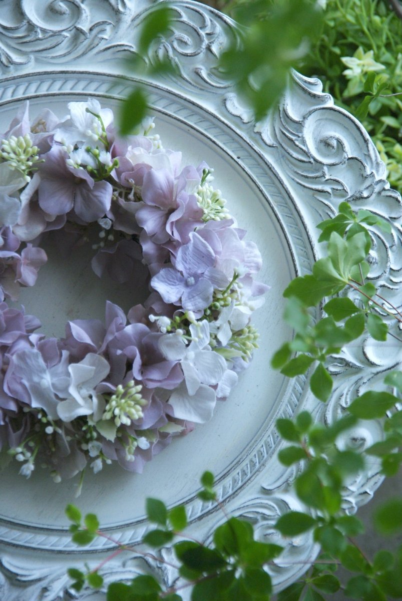画像2: 紫陽花のリース モーブライラック (2)