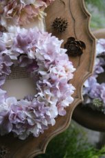 画像2: 紫陽花のリース ライラック (2)