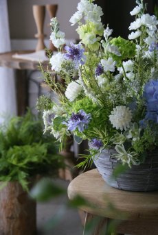 画像3: デルフィニウムの花籠 (3)